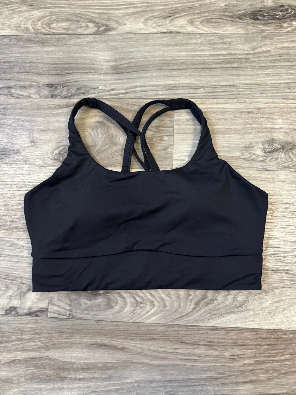 Lululemon Energy Longline Bra in Black Size Large